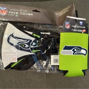 Seahawks Masks and Can Coolers